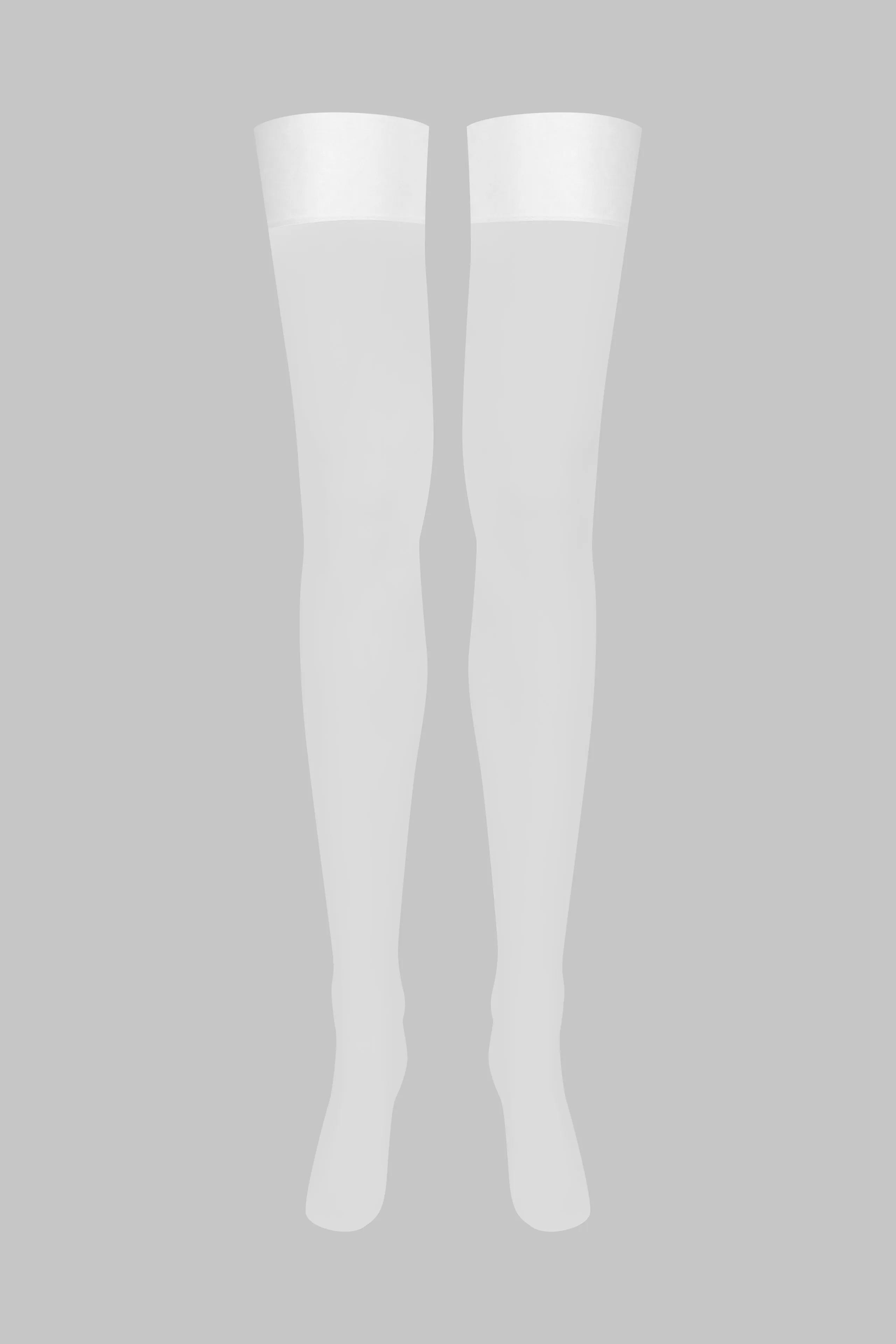 15D Nylon Stockings - White - Les Coquetteries