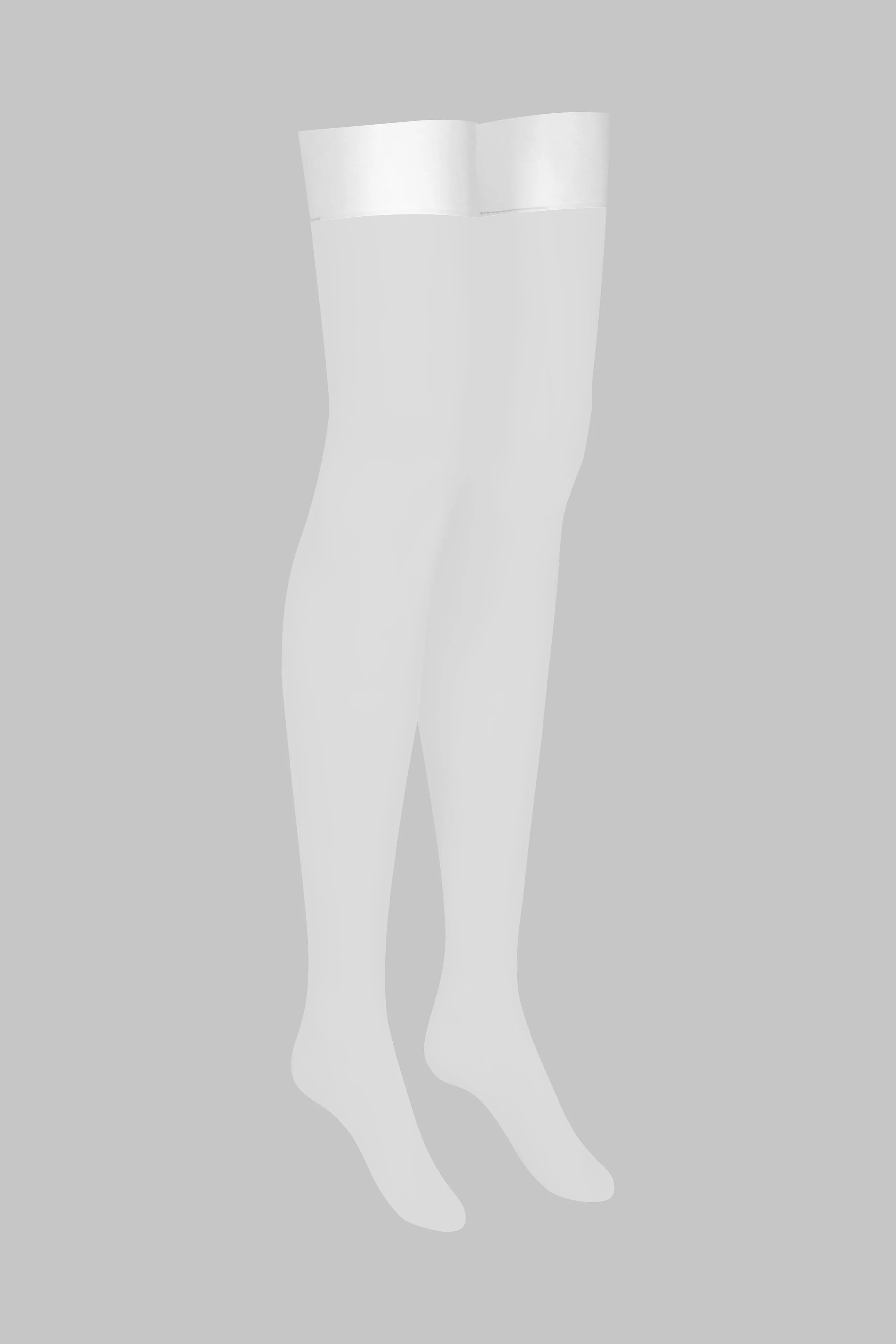 15D Nylon Stockings - White - Les Coquetteries