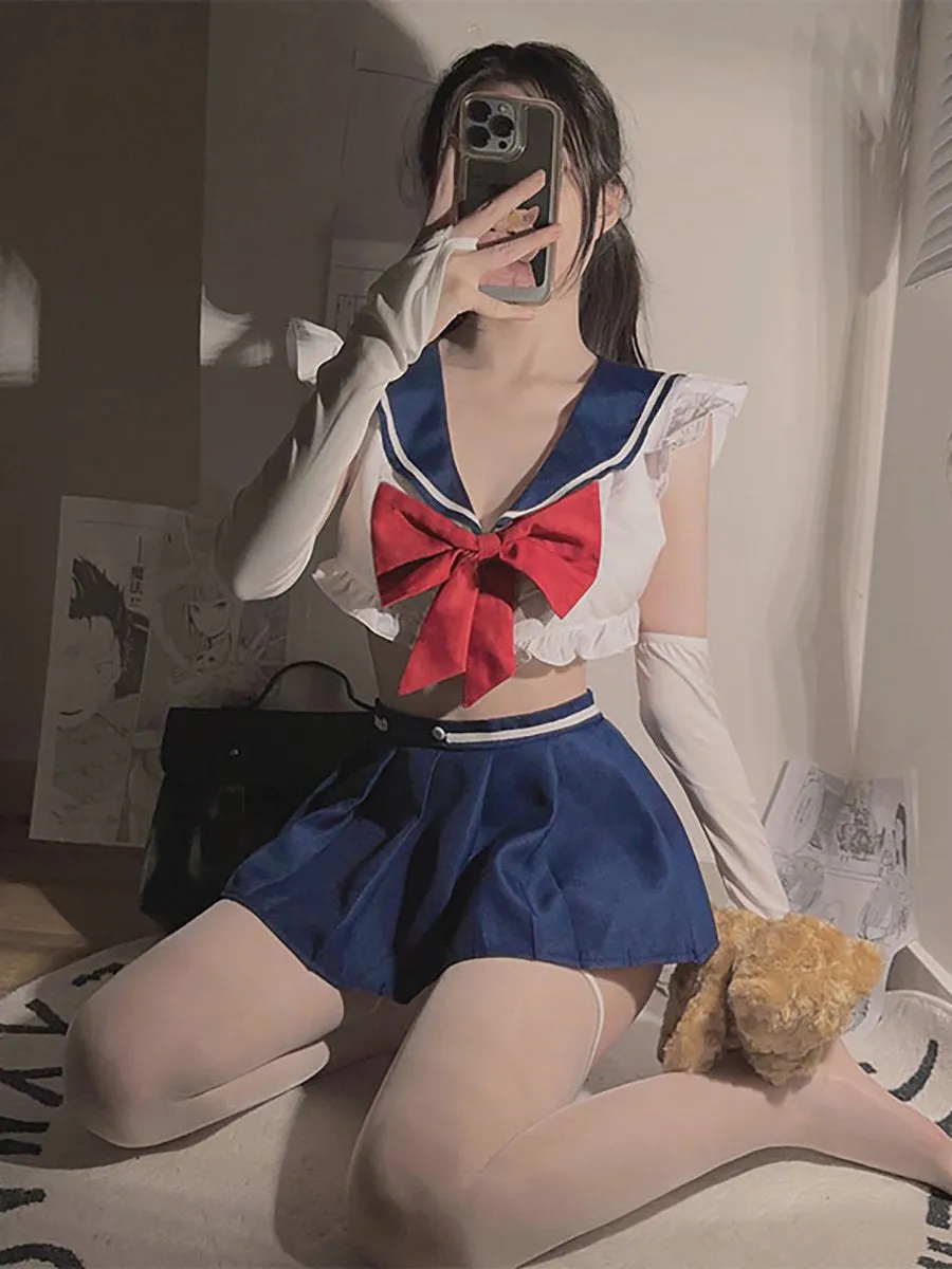 Anime Sailor Style Uniform Lingerie