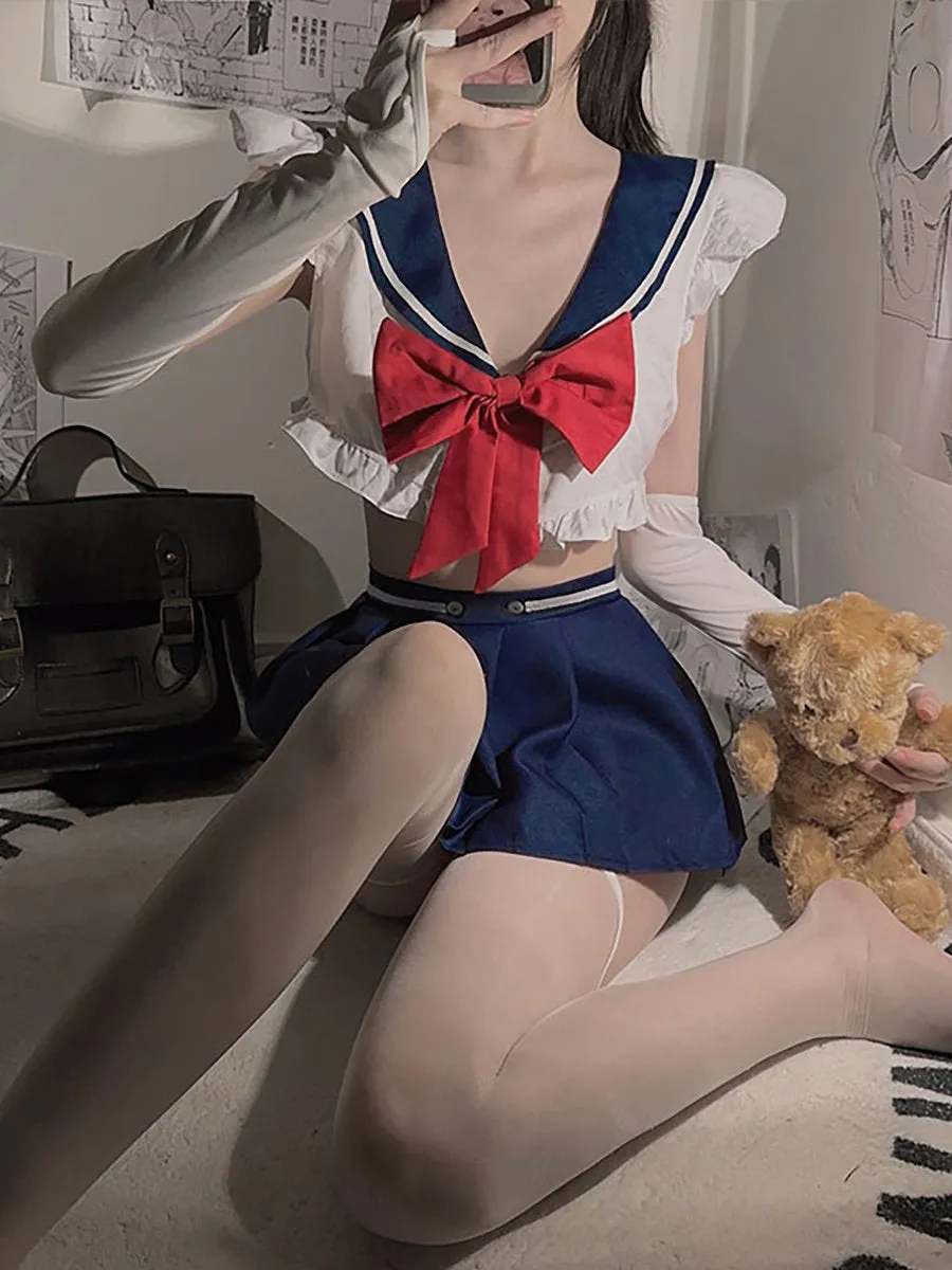 Anime Sailor Style Uniform Lingerie