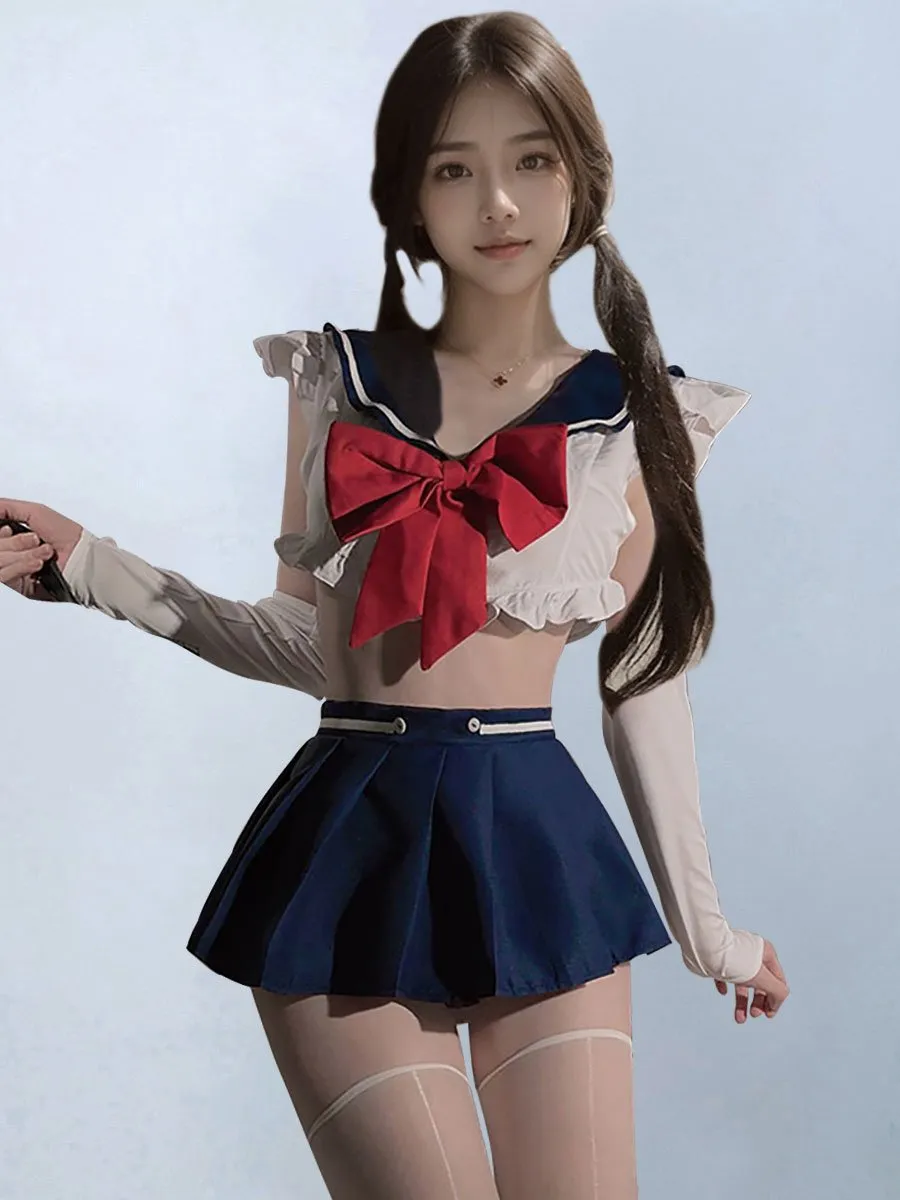 Anime Sailor Style Uniform Lingerie