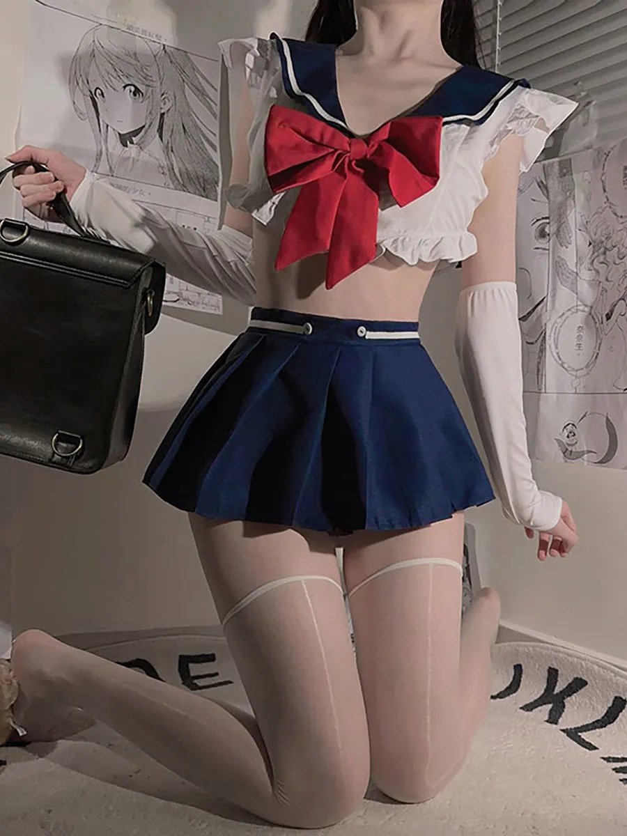 Anime Sailor Style Uniform Lingerie