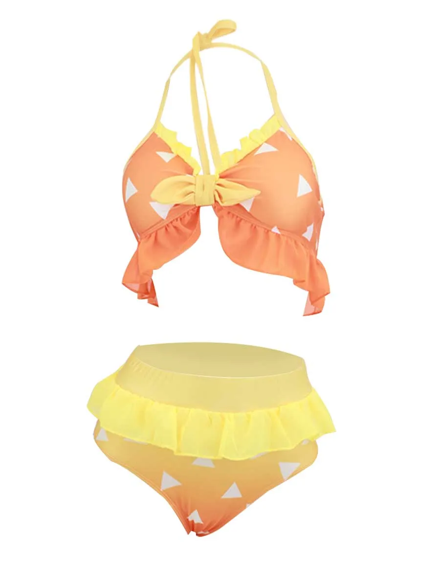Anime Two Piece Cosplay Bikini Set