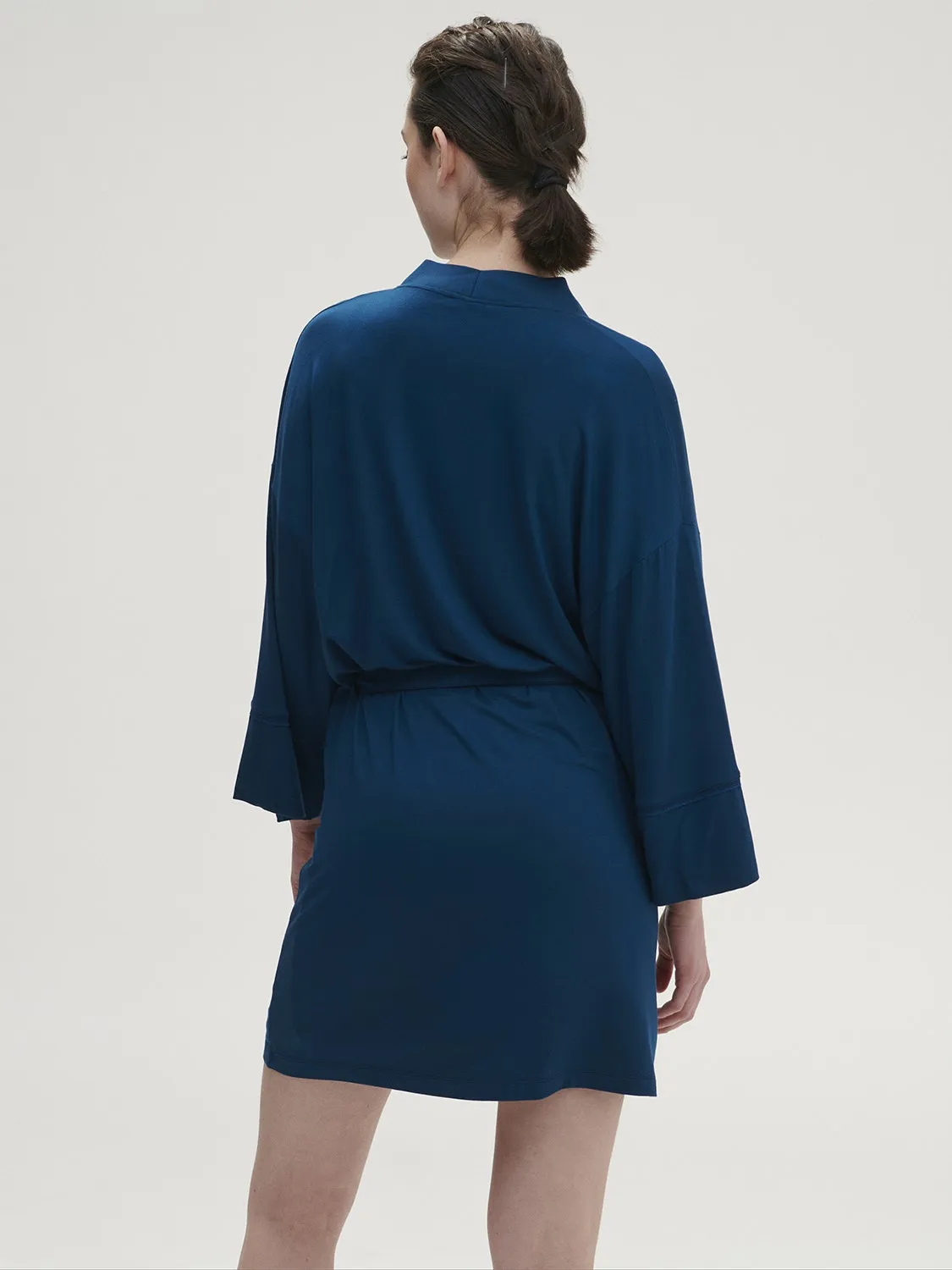 Aurore Kimono - Poseidon Blue