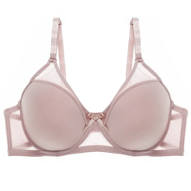 B C Cup Seamless Bra Fashion 6 Colors Bras For Women Summer Thin Underwear Underwire Brassiere Sexy Women's Intimates Female Bra