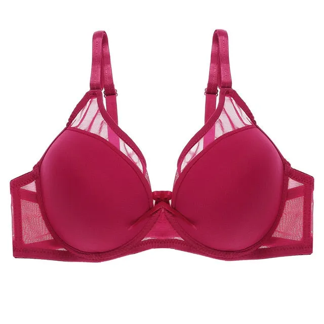 B C Cup Seamless Bra Fashion 6 Colors Bras For Women Summer Thin Underwear Underwire Brassiere Sexy Women's Intimates Female Bra