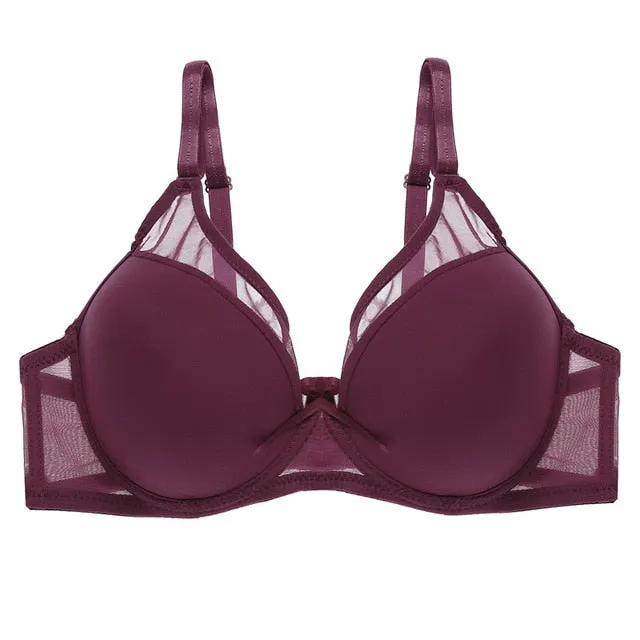 B C Cup Seamless Bra Fashion 6 Colors Bras For Women Summer Thin Underwear Underwire Brassiere Sexy Women's Intimates Female Bra