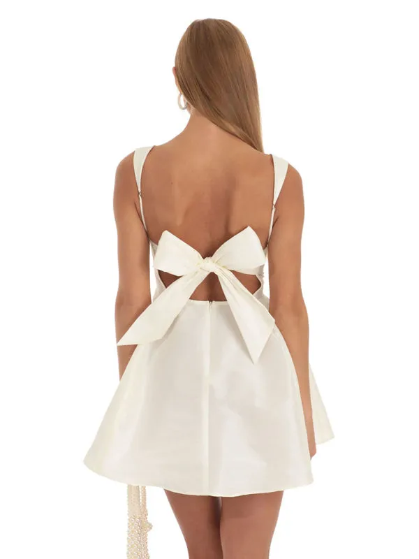 Bow Knot Swing Party Dress