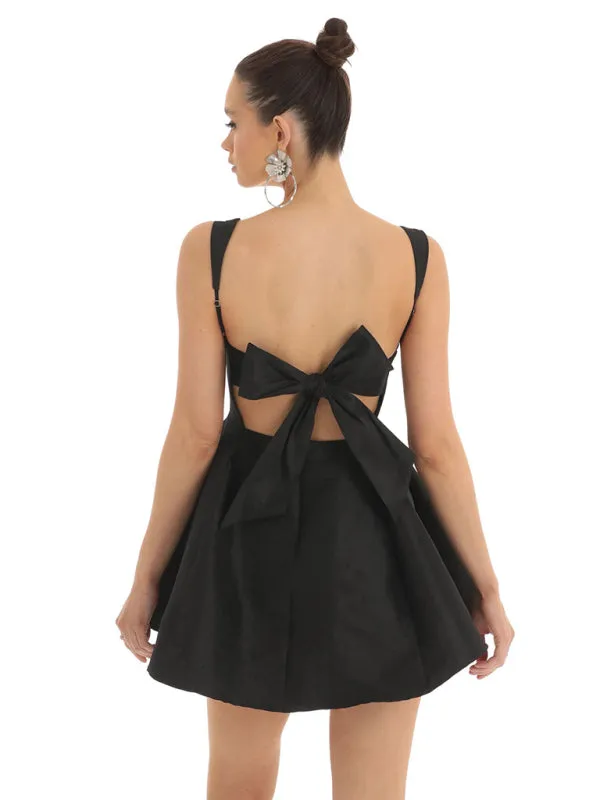 Bow Knot Swing Party Dress