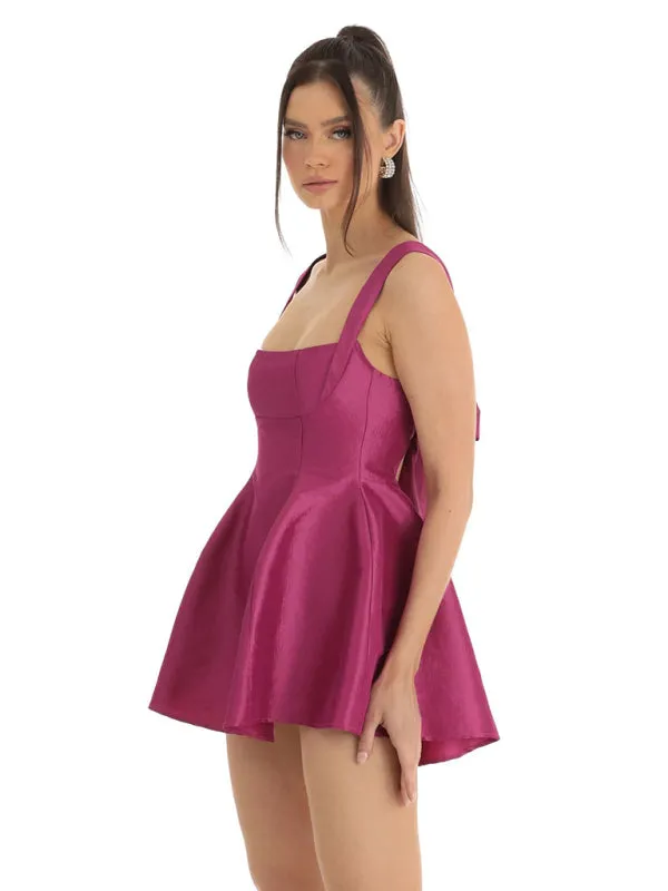 Bow Knot Swing Party Dress