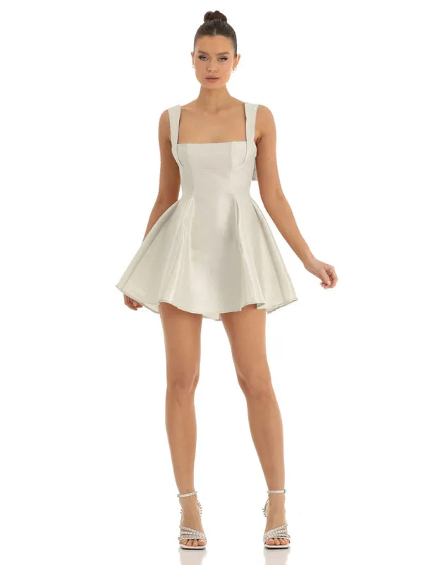 Bow Knot Swing Party Dress