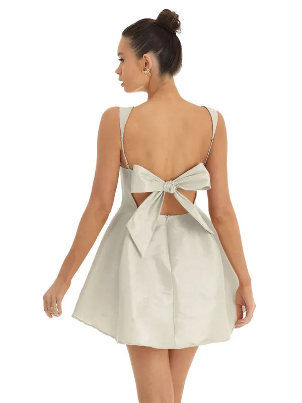 Bow Knot Swing Party Dress