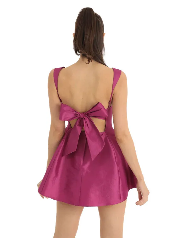 Bow Knot Swing Party Dress