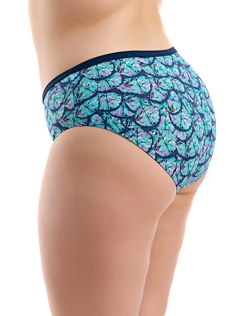 Elomi Abalone ES7083 Midnight Mid Rise Brief  Swimwear