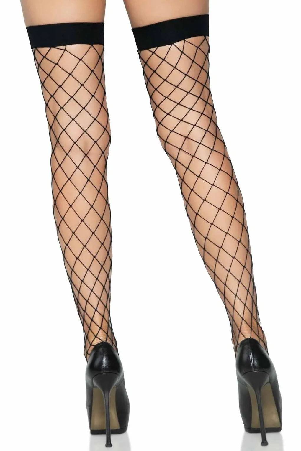 Fence Net Thigh Highs
