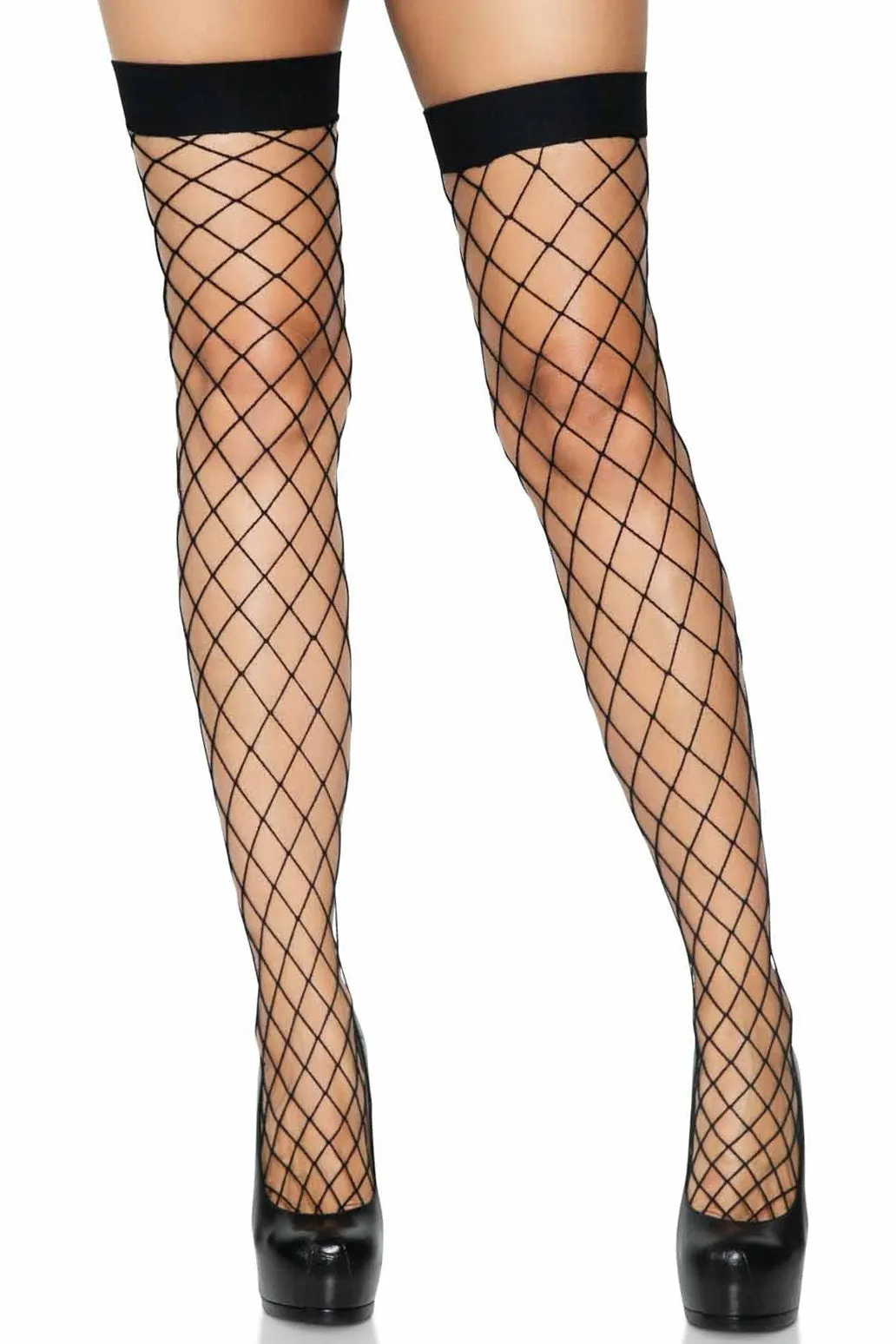 Fence Net Thigh Highs