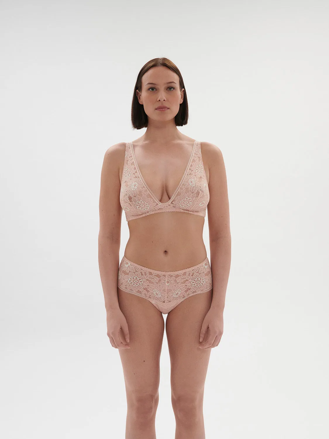 Festive Bralette - Ballet Pink