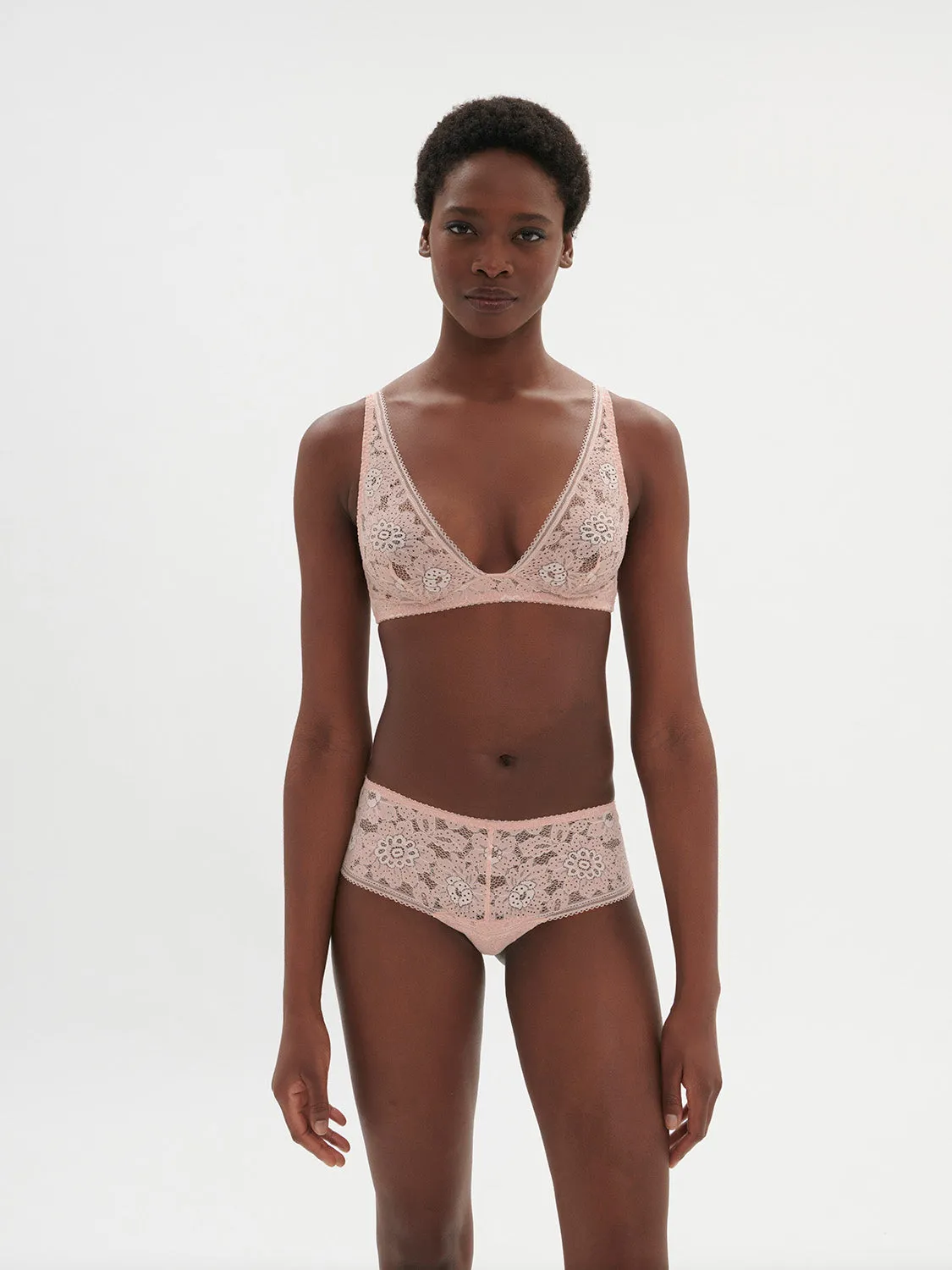 Festive Bralette - Ballet Pink