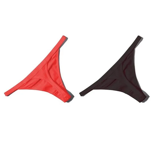 Hot Sale Sexy Women Cotton G String Thongs Low Waist Sexy Panties Ladies' Seamless Underwear Black Red White Skin Erotic Panty
