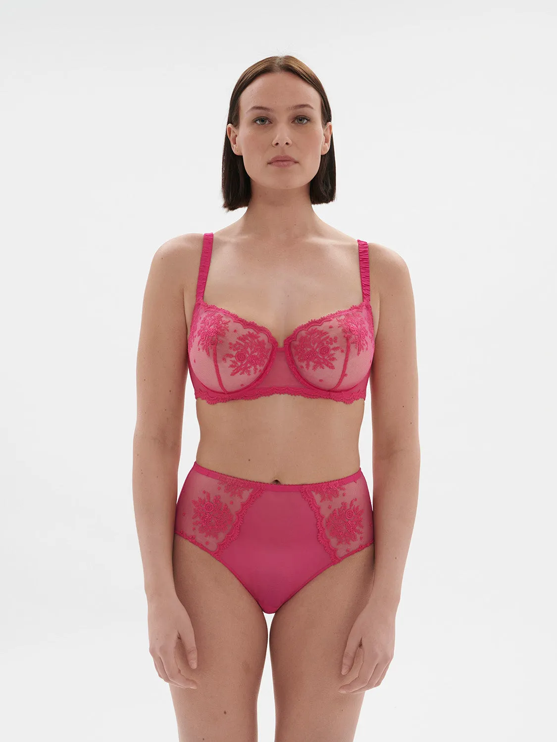 Intrigue Sheer Demi - Disco Pink