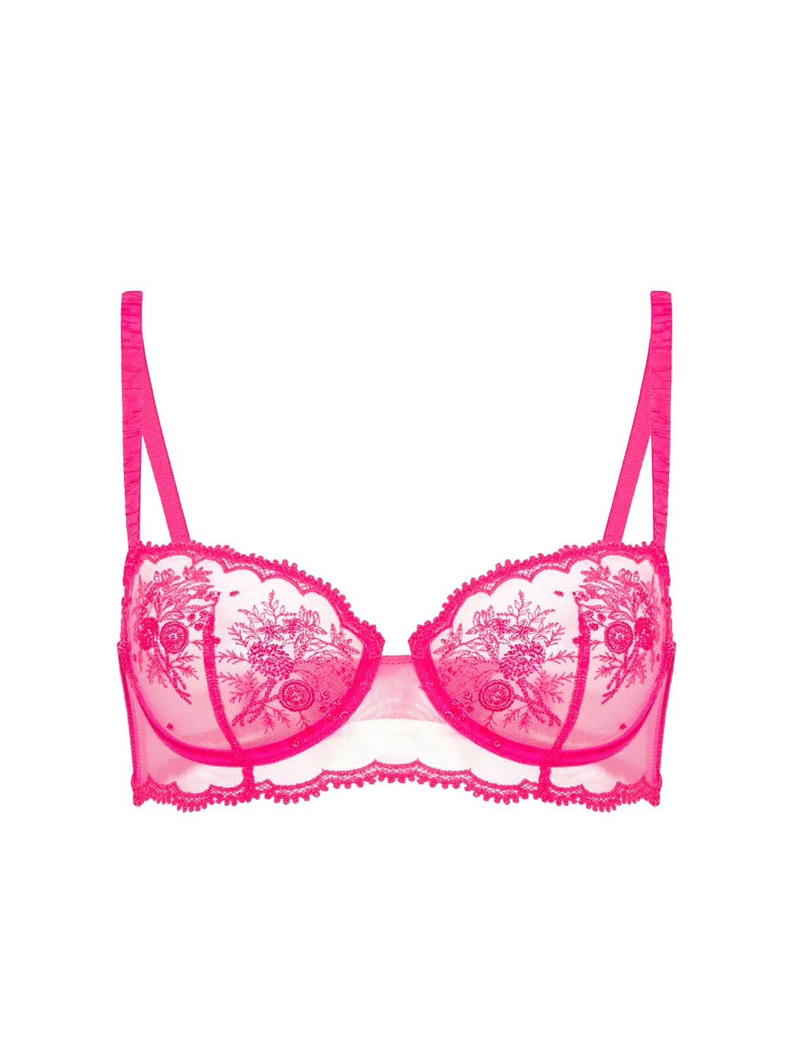 Intrigue Sheer Demi - Disco Pink