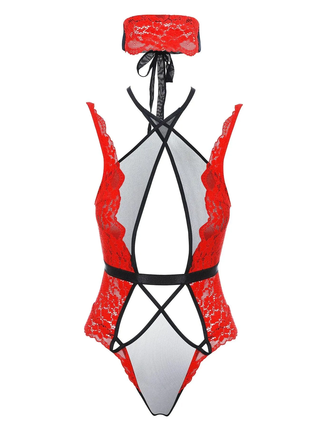 Lace Teddy Lady Vamp