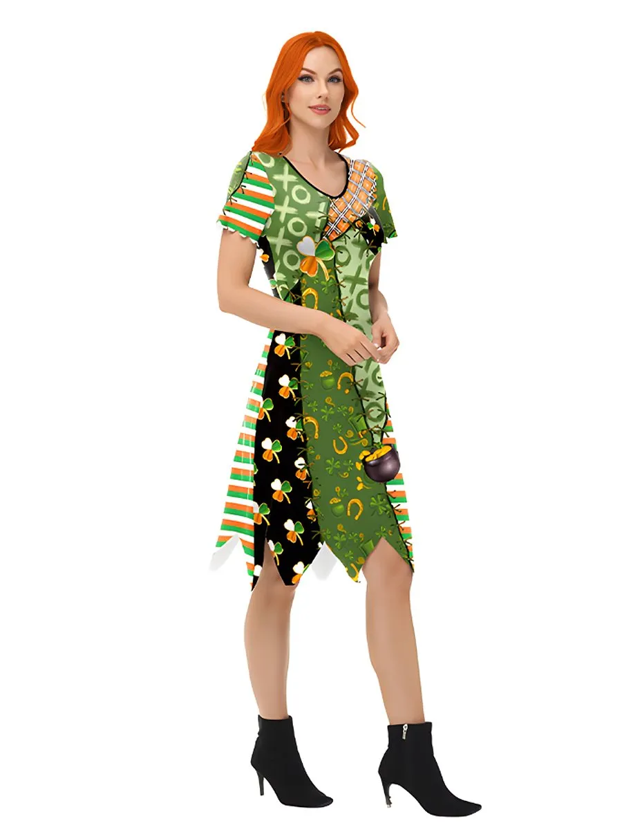 Ladies St Pats Short Sleeve Dress