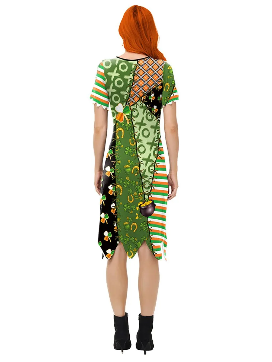 Ladies St Pats Short Sleeve Dress