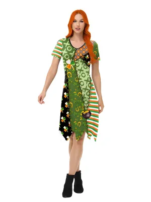 Ladies St Pats Short Sleeve Dress