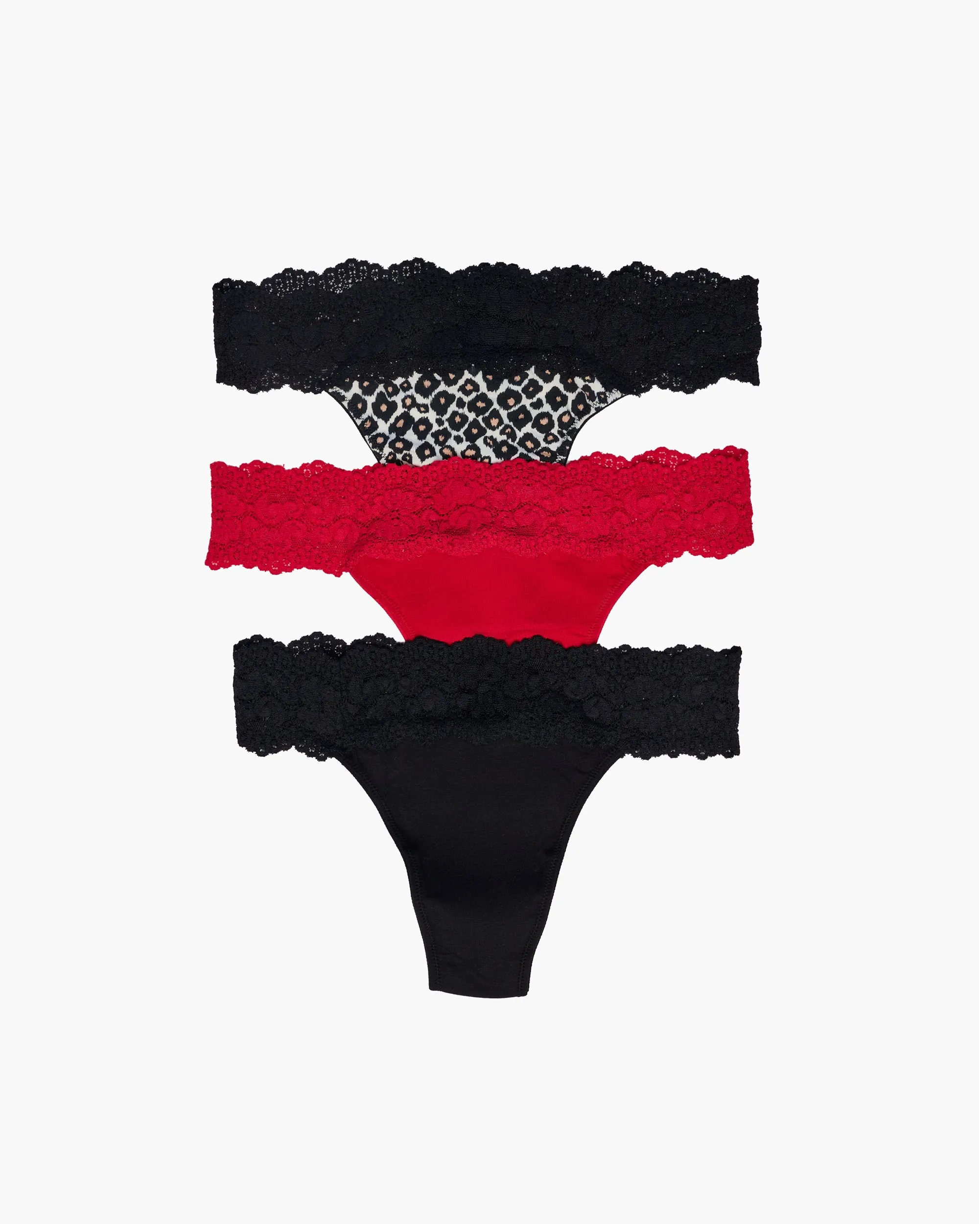 Lot De 3 Tangas Love