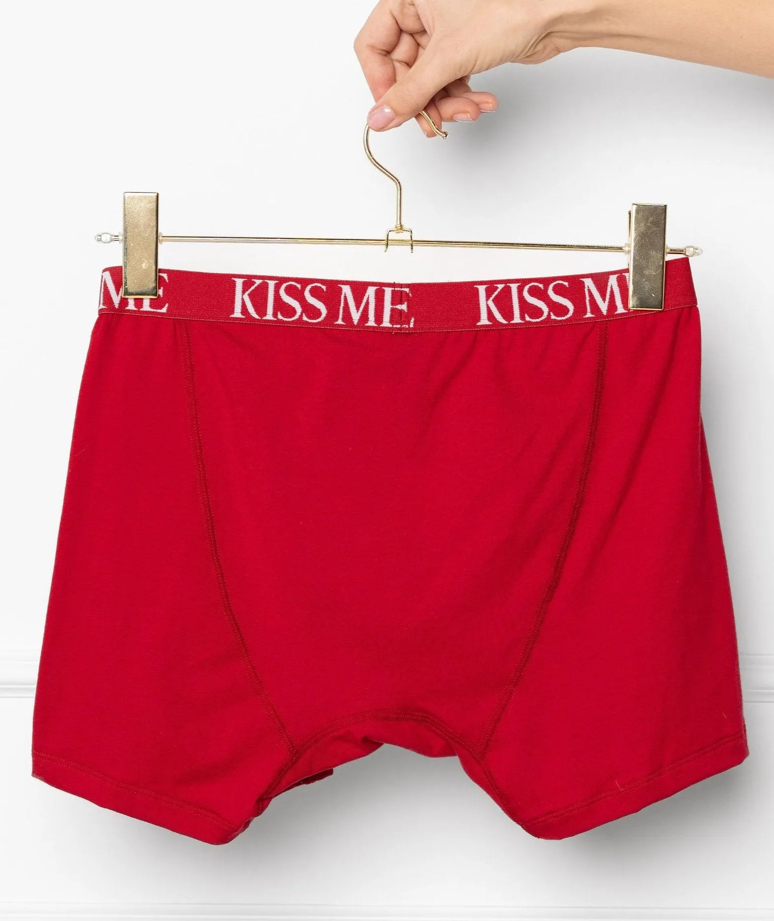 Men's Kiss Me Boxer Briefs - Red