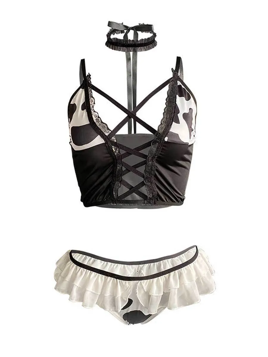 Milk Cow Bra and Panty Set