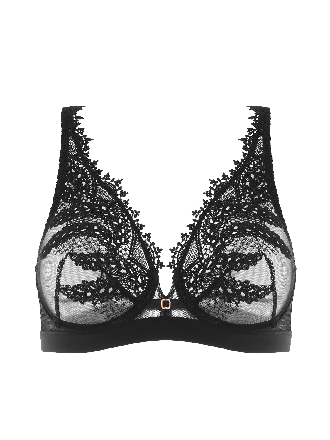 Mystic Underwire Plunge  -Black
