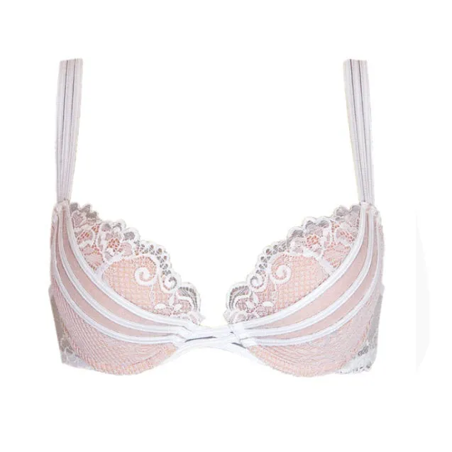 Naran Filigree Plunge Boost Contour Bra Cloud White