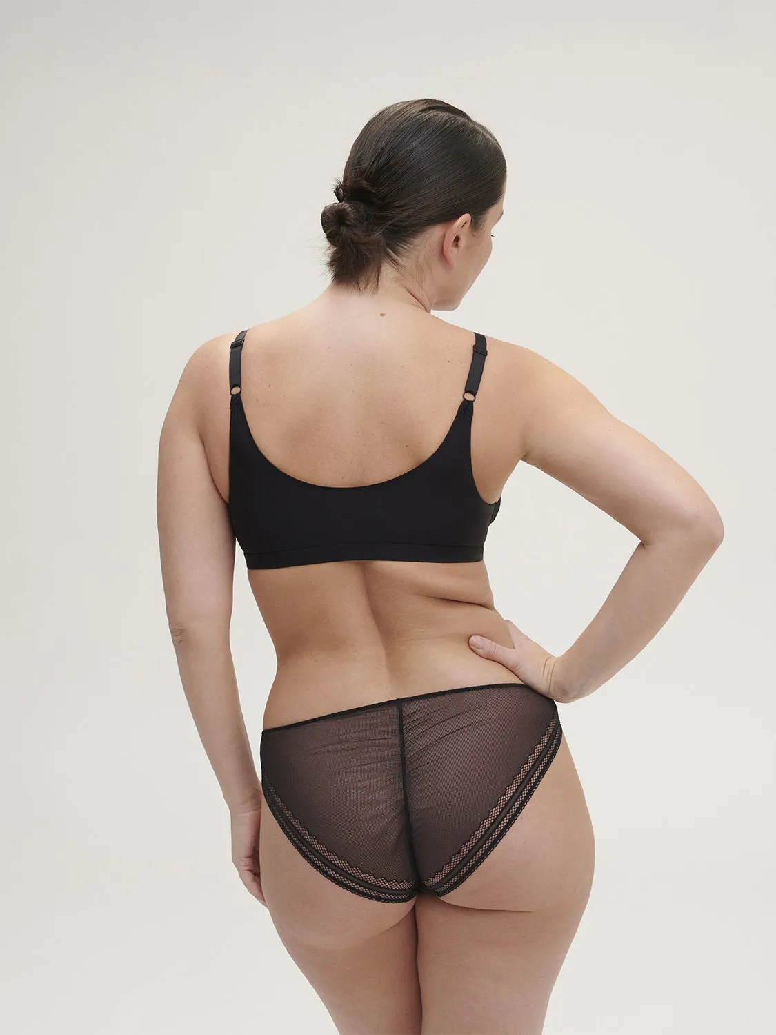 Olympe Triangle Bralette - Black