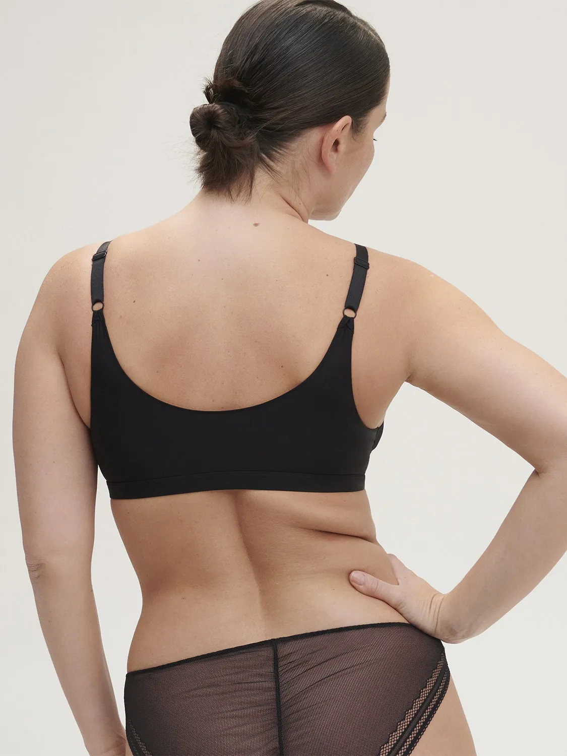 Olympe Triangle Bralette - Black