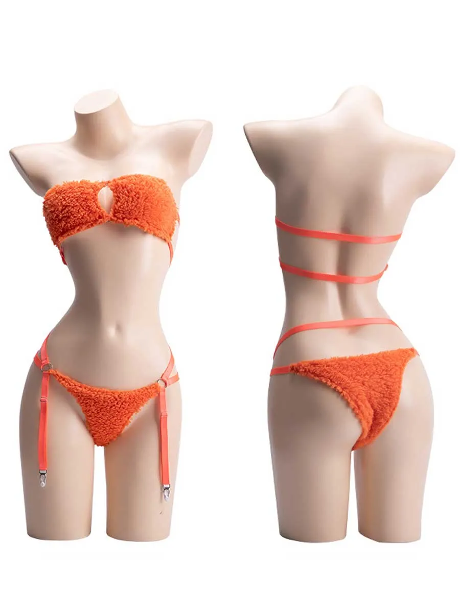 Plush Fox Cosplay Lingerie Set
