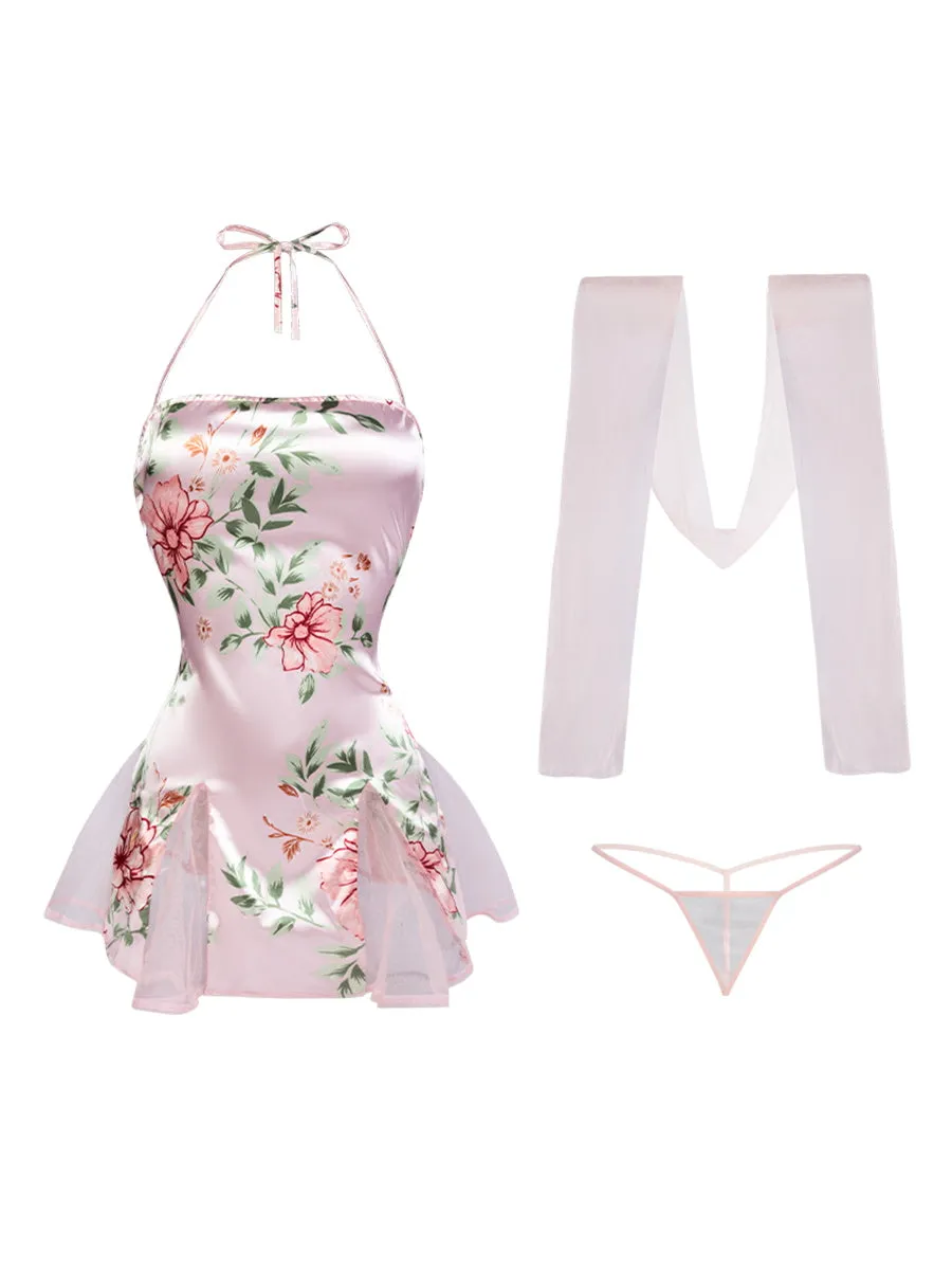 Vintage Lace Up Lingerie Dress