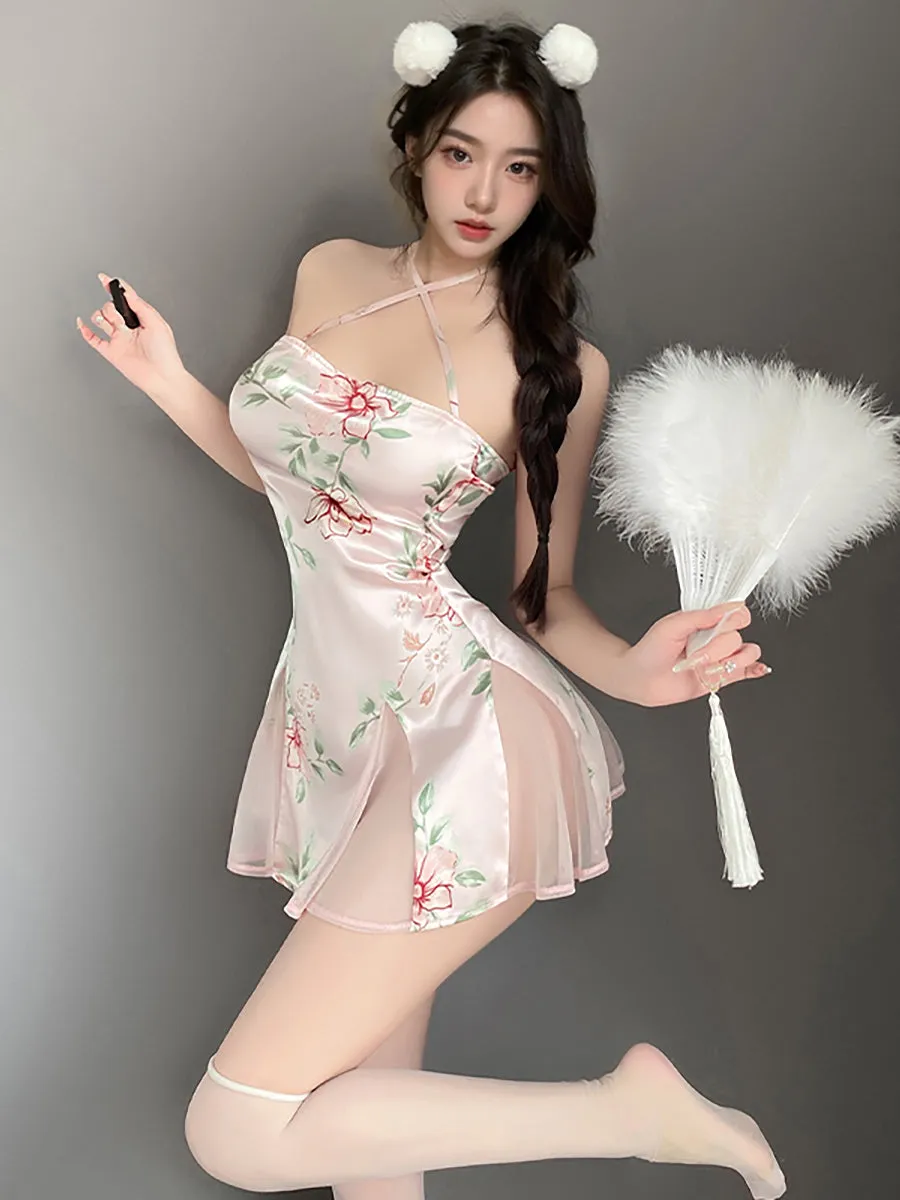 Vintage Lace Up Lingerie Dress