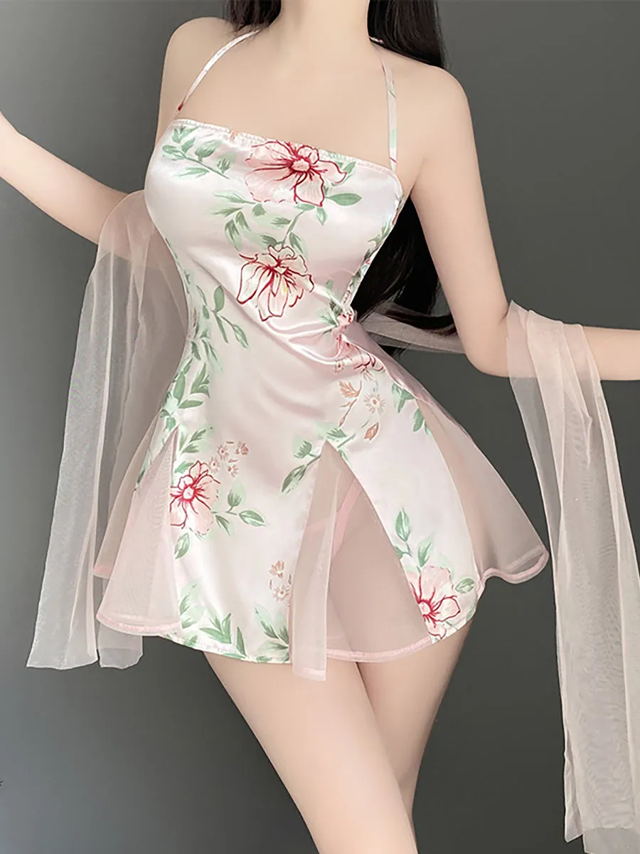 Vintage Lace Up Lingerie Dress