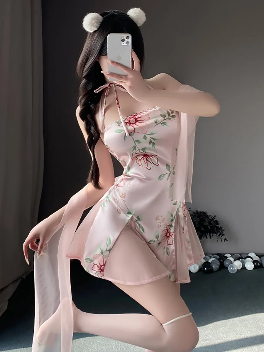 Vintage Lace Up Lingerie Dress